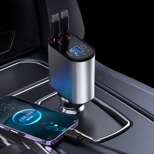 4 in 1 Retractable Charger  /شاحن قابل للسحب 4 في 1