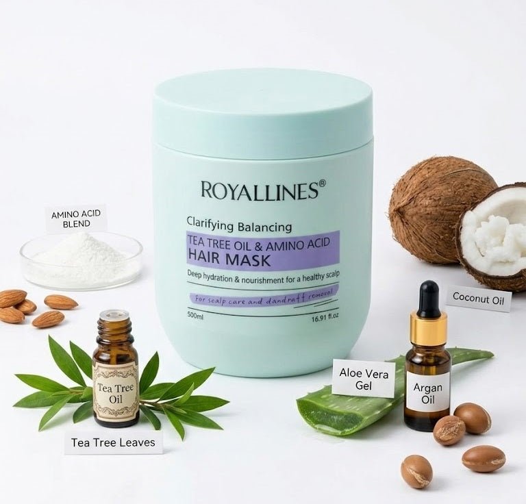Royallines - Clarifying Balancing Tea Tree Oil &amp; Amino Acid Hair Mask