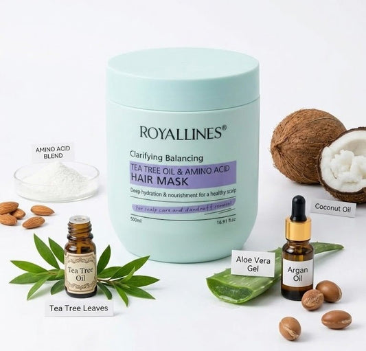 Royallines - Clarifying Balancing Tea Tree Oil &amp; Amino Acid Hair Mask