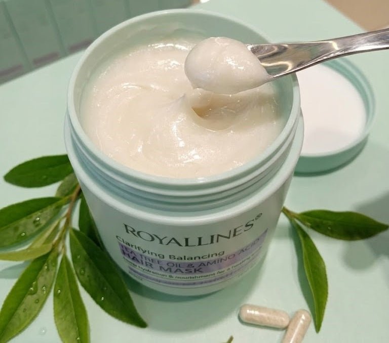 Royallines - Clarifying Balancing Tea Tree Oil &amp; Amino Acid Hair Mask